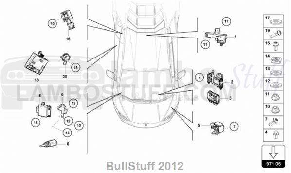 2018 Lamborghini HURACAN LP580-2 COUPE CANADA CONTROL UNIT (971.06.00)
